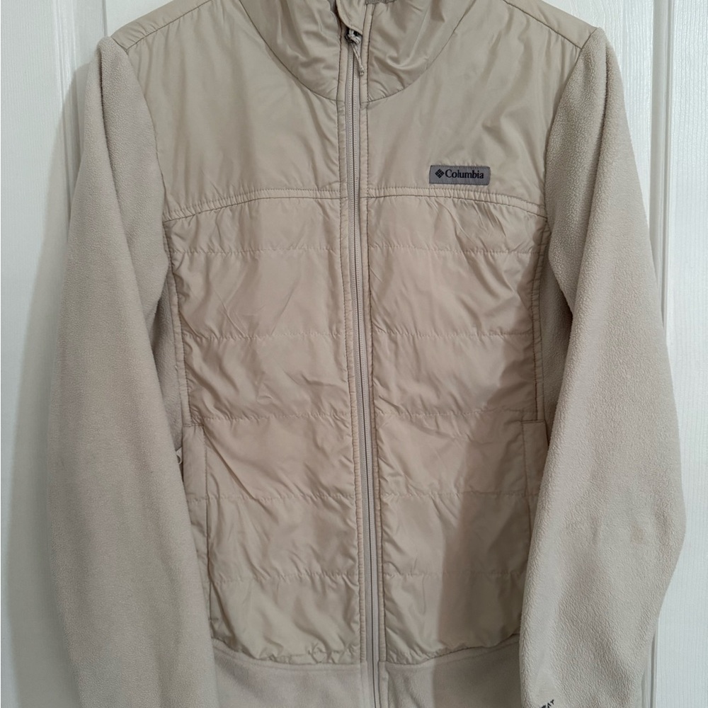 Women’s Large Columbia Cream Fleece Jacket